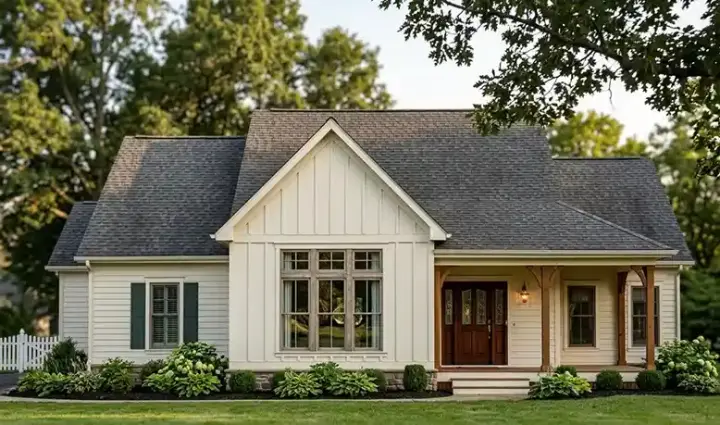 Traditional house plans 58-187 - front exterior, 2,313 sq ft, 3 bed, 2 bath house plans | Monster House Plans