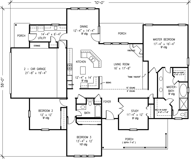 Main Floor Plan: 58-187