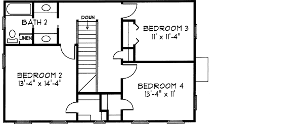 Upper/Second Floor Plan: 58-189