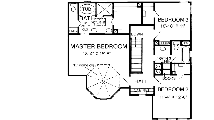 Upper/Second Floor Plan: 58-195