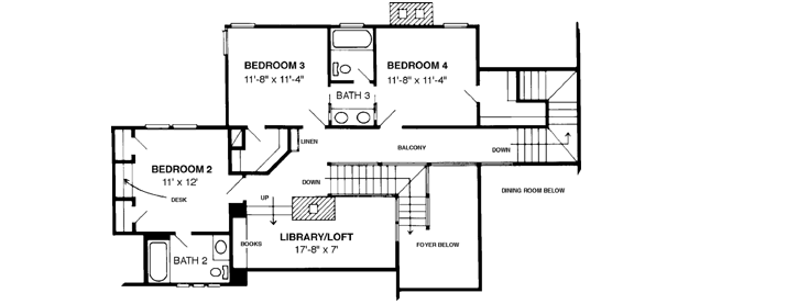 Upper/Second Floor Plan: 58-202