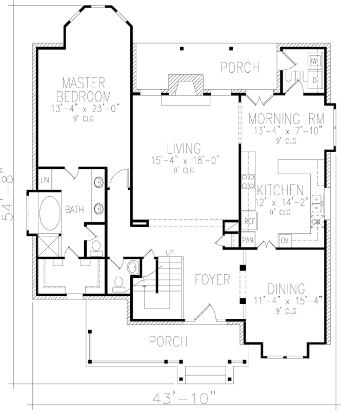 Main Floor Plan: 58-203