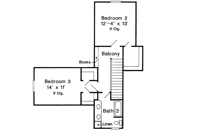 Upper/Second Floor Plan: 58-207
