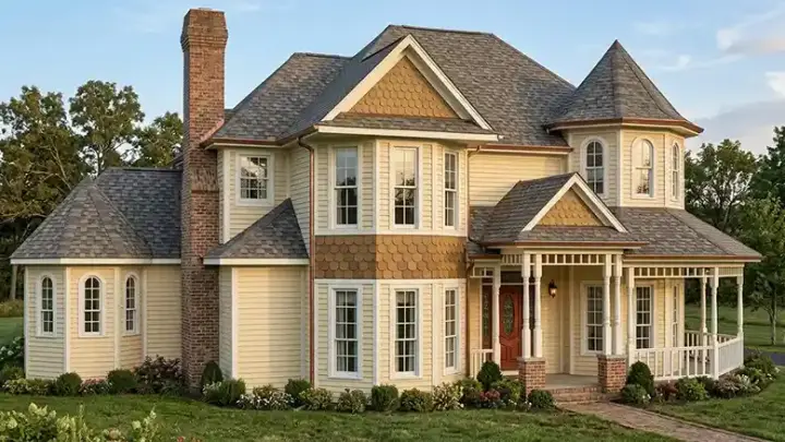 Country house plans 58-210 - front exterior, 2,727 sq ft, 4 bed, 2 bath house plans | Monster House Plans