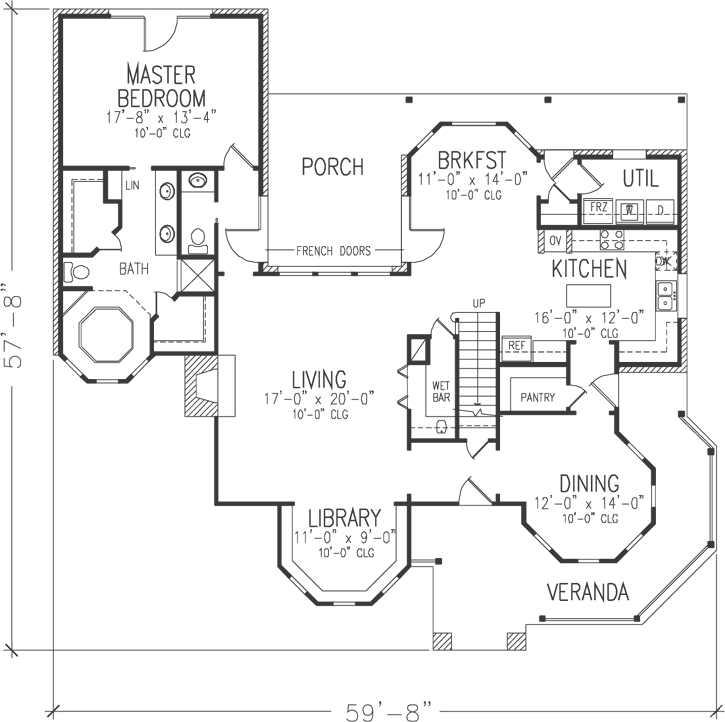 Main Floor Plan: 58-210