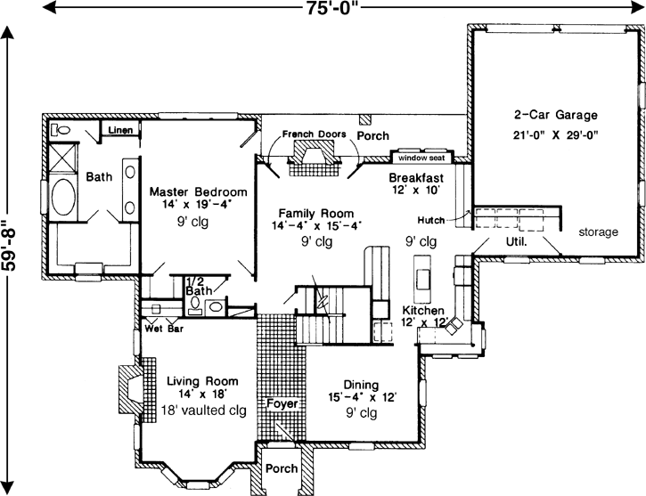 Main Floor Plan: 58-213