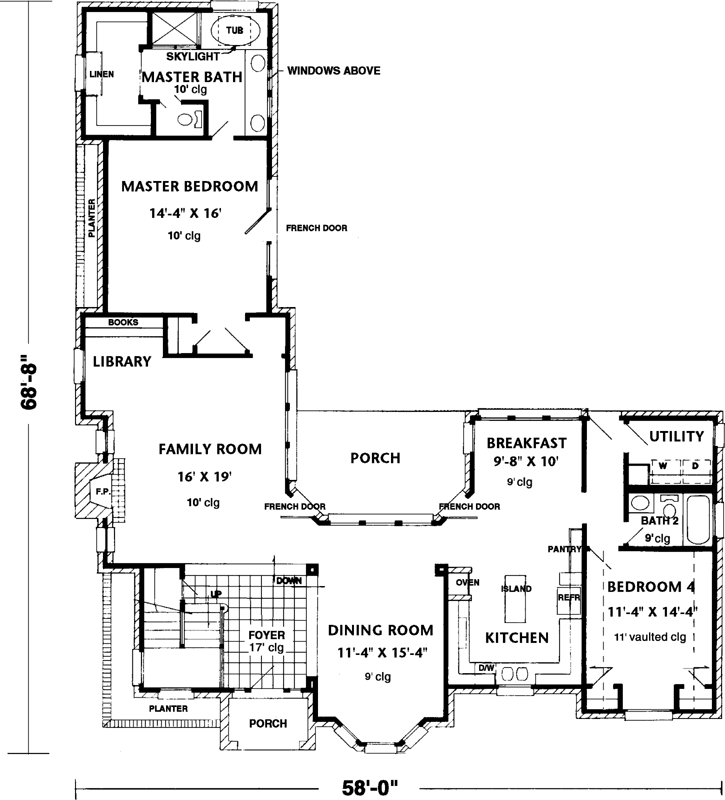 Main Floor Plan: 58-217