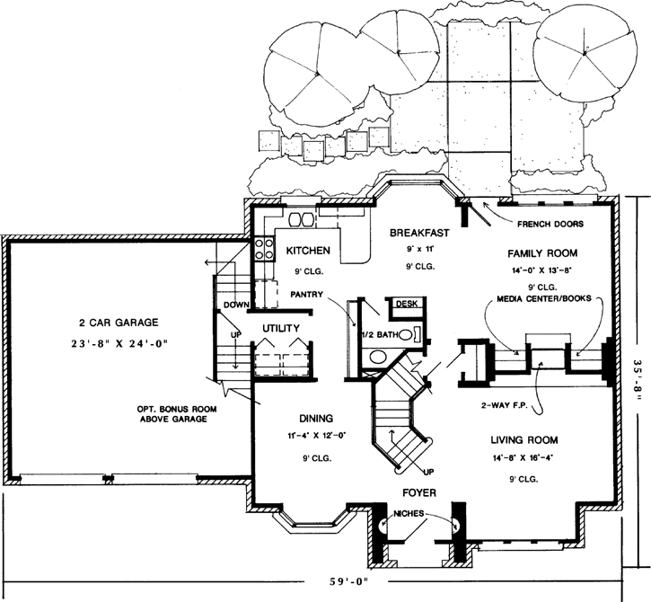 Main Floor Plan: 58-218