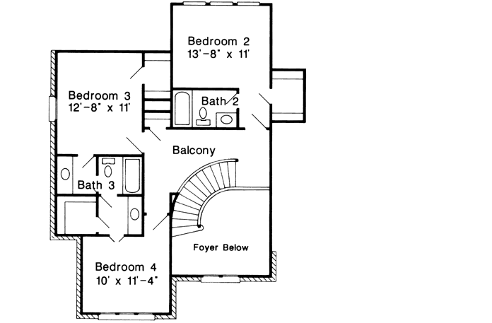 Upper/Second Floor Plan: 58-219