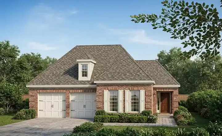 Traditional house plans 58-221 - front exterior, 1,706 sq ft, 2 bed, 2 bath house plans | Monster House Plans