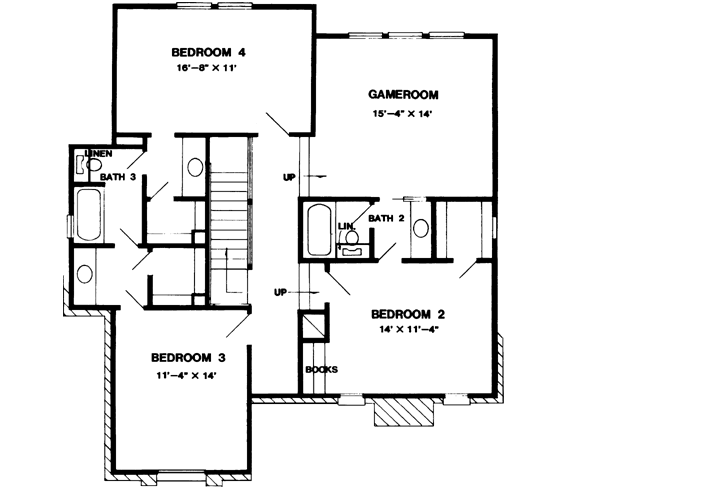 Upper/Second Floor Plan: 58-223