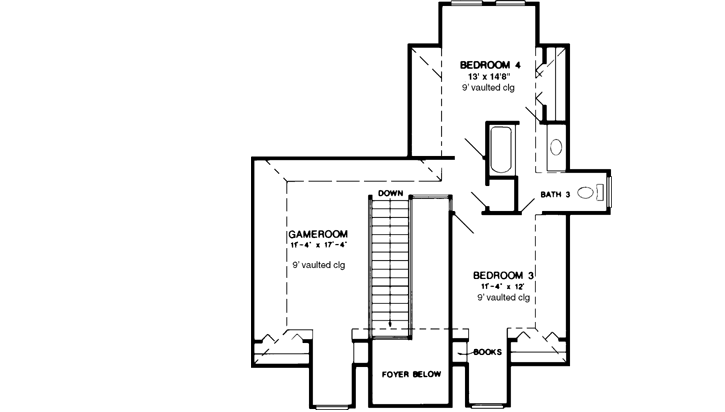 Upper/Second Floor Plan: 58-224