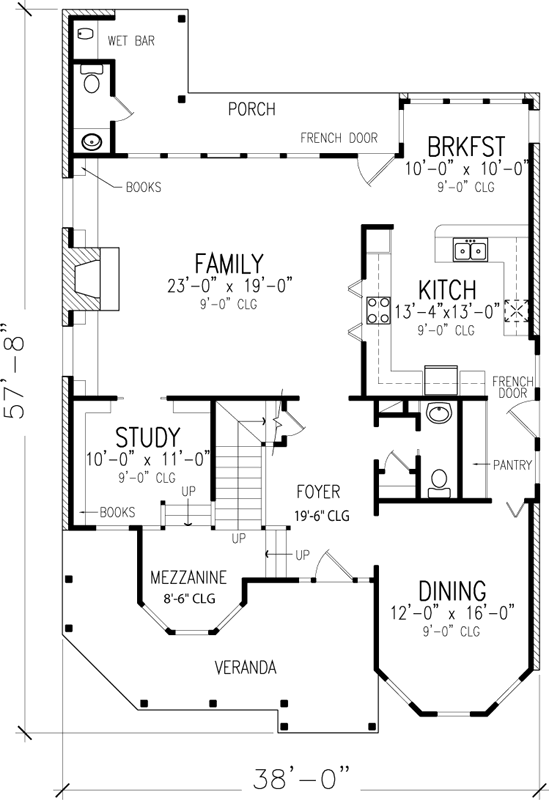 Main Floor Plan: 58-225