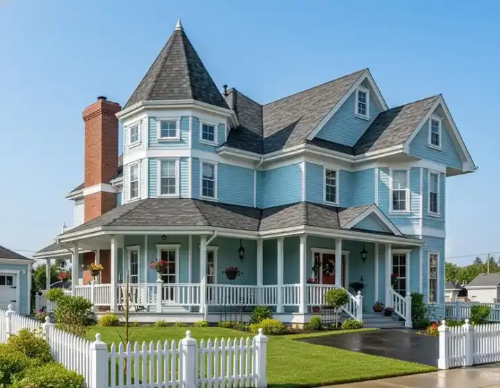 Victorian house plans 58-226 - front exterior, 3,163 sq ft, 4 bed, 2 bath house plans | Monster House Plans