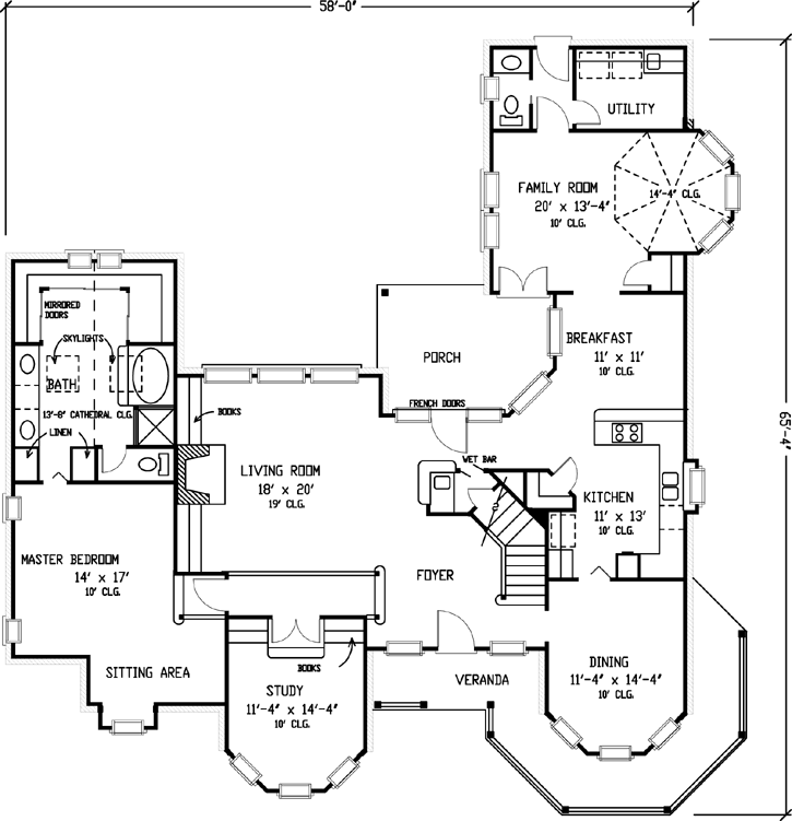 Main Floor Plan: 58-228