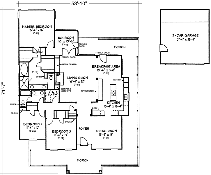 Main Floor Plan: 58-230