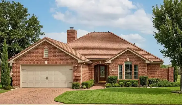 Traditional house plans 58-231 - front exterior, 1,325 sq ft, 3 bed, 2 bath house plans | Monster House Plans