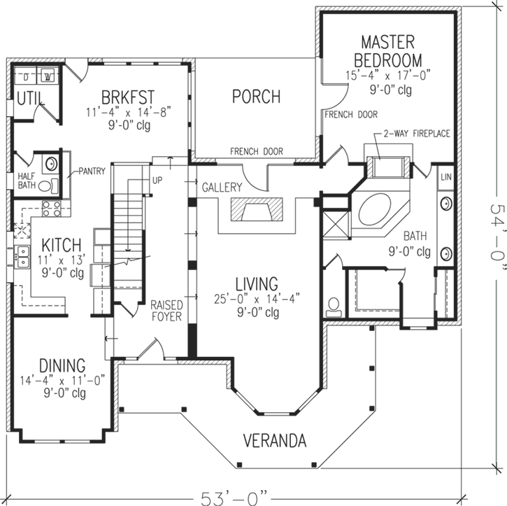 Main Floor Plan: 58-235