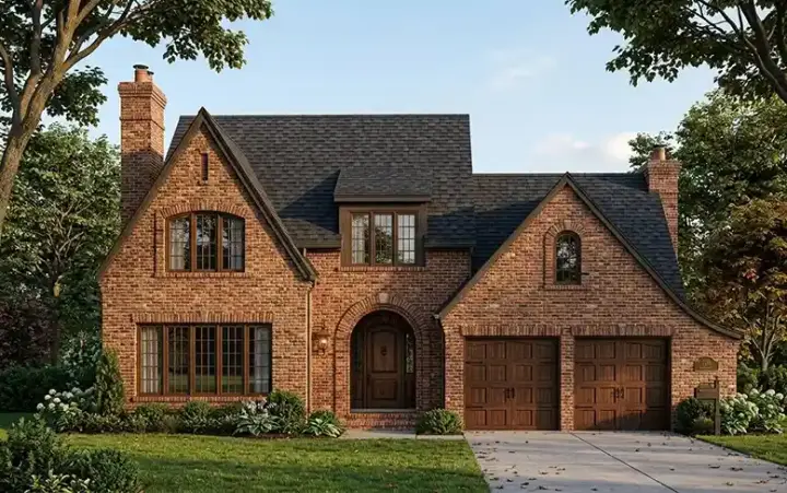 French Country house plans 58-237 - front exterior, 2,807 sq ft, 4 bed, 2 bath house plans | Monster House Plans