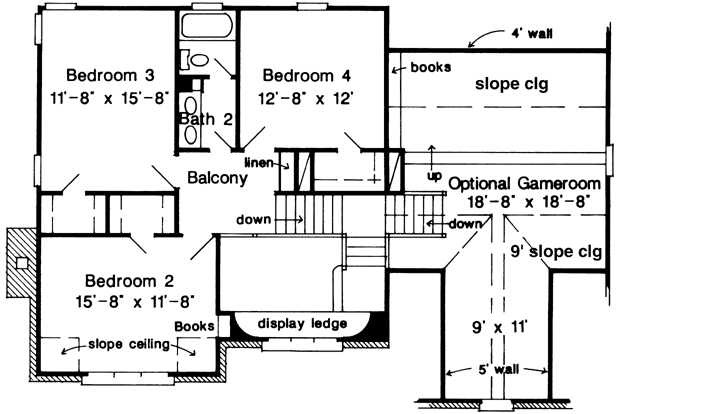 Upper/Second Floor Plan: 58-237