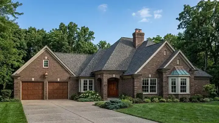 Traditional house plans 58-243 - front exterior, 2,726 sq ft, 3 bed, 2 bath house plans | Monster House Plans
