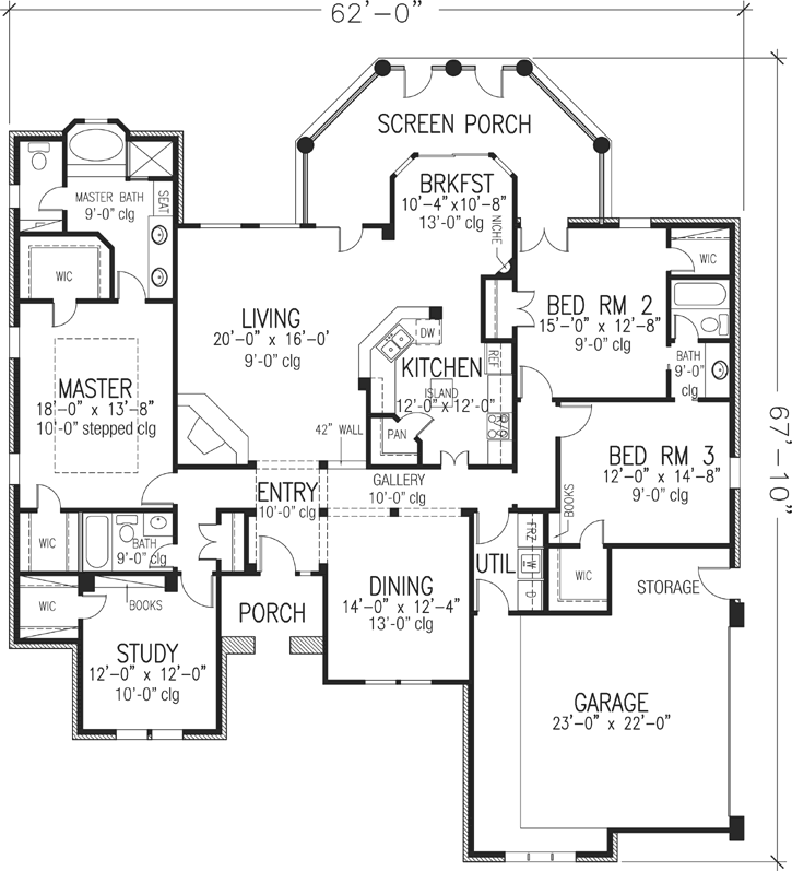 Main Floor Plan: 58-244