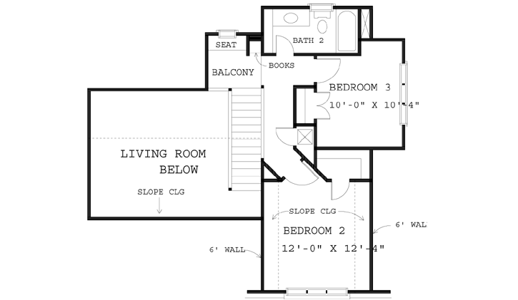 Upper/Second Floor Plan: 58-246