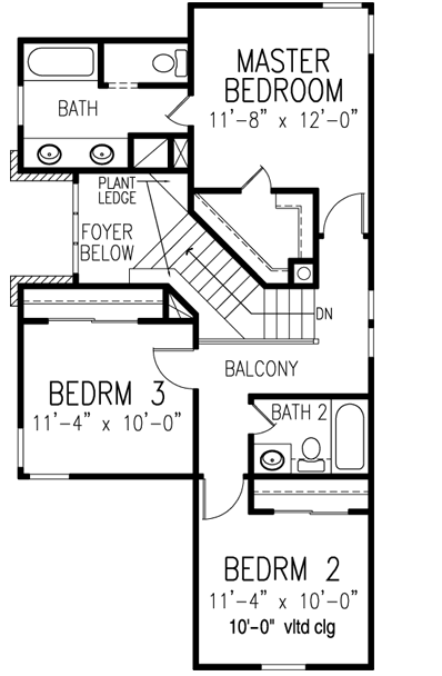 Upper/Second Floor Plan: 58-248