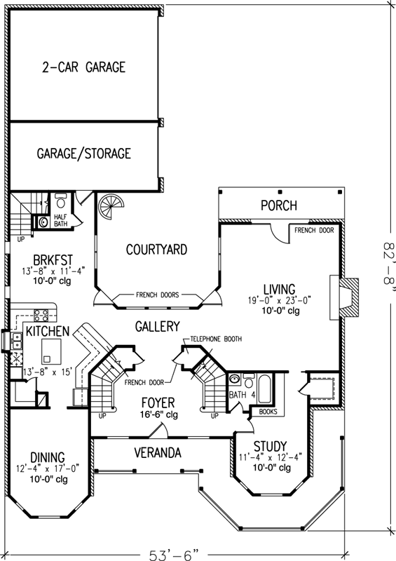 Main Floor Plan: 58-249