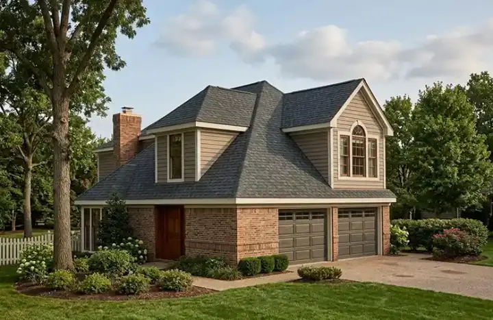 Traditional house plans 58-250 - front exterior, 1,380 sq ft, 3 bed, 2 bath house plans | Monster House Plans