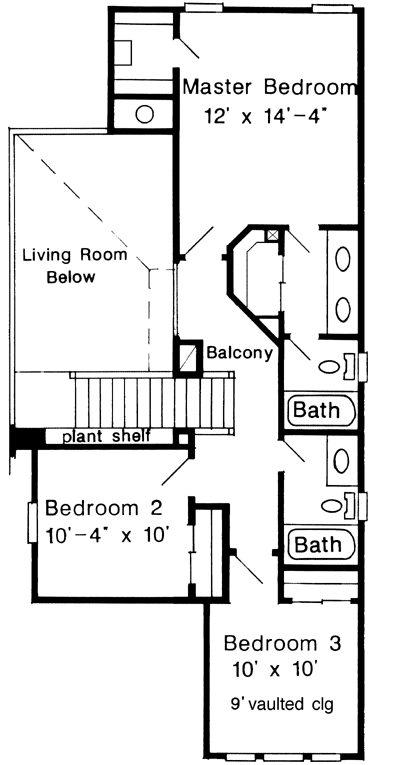 Upper/Second Floor Plan: 58-250