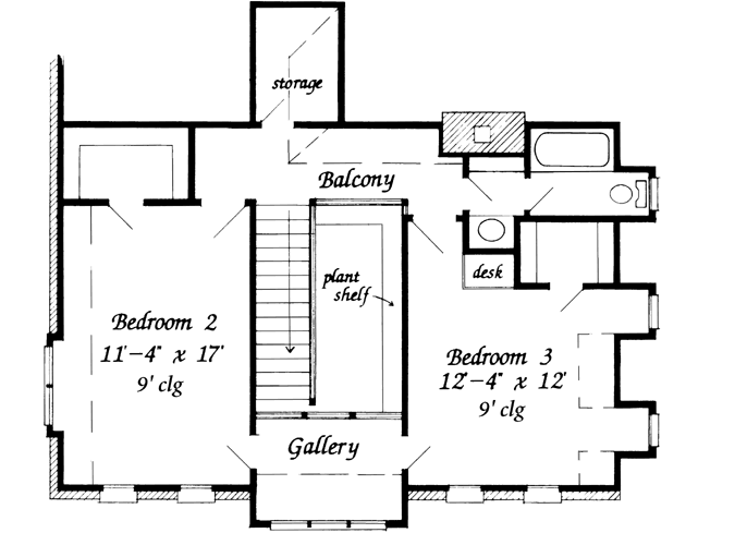 Upper/Second Floor Plan: 58-251