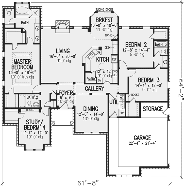 Main Floor Plan: 58-252