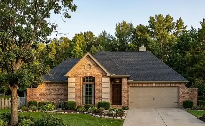Traditional house plans 58-253 - front exterior, 1,394 sq ft, 3 bed, 2 bath house plans | Monster House Plans