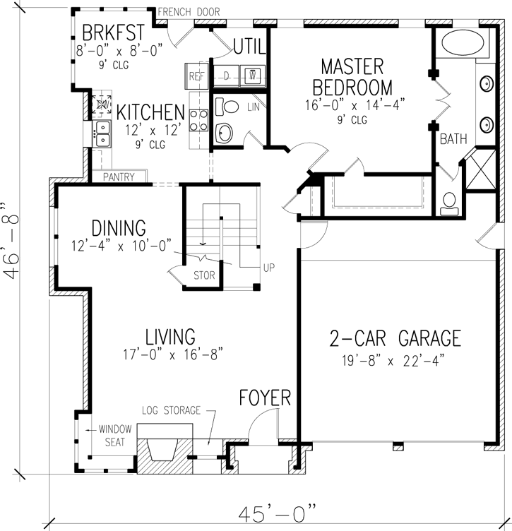 Main Floor Plan: 58-254