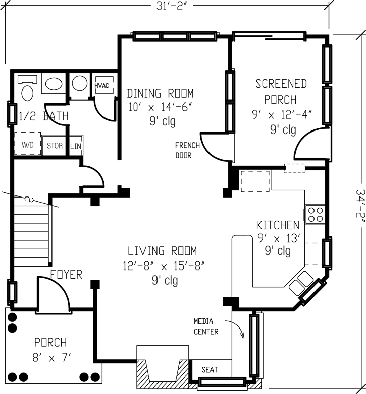 Main Floor Plan: 58-257