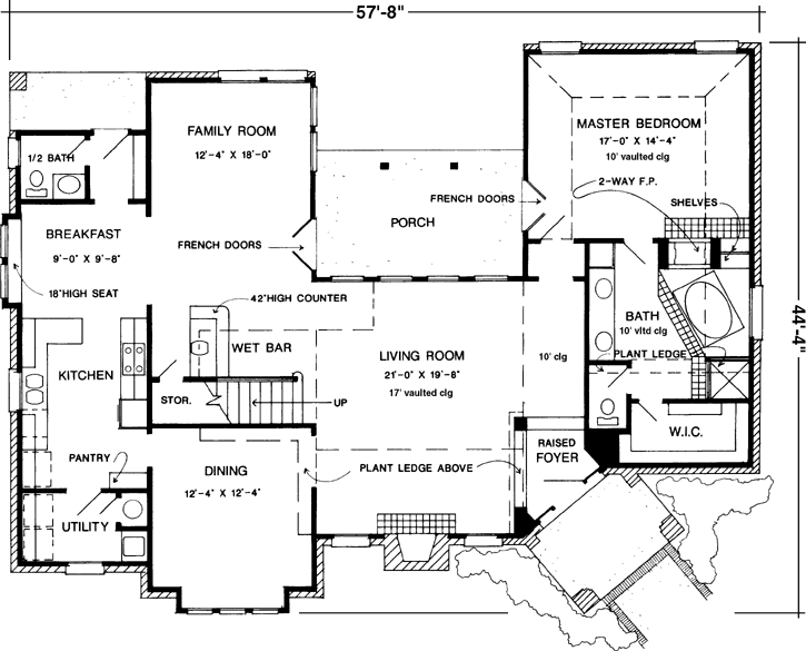 Main Floor Plan: 58-258