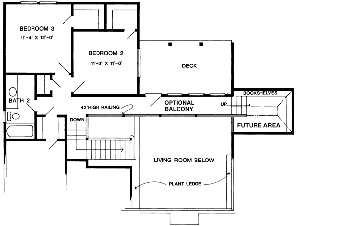 Upper/Second Floor Plan: 58-258
