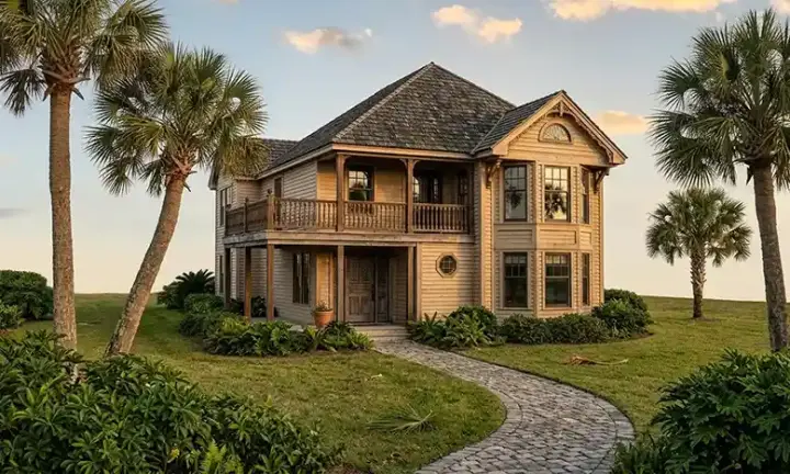 Southern house plans 58-263 - front exterior, 1,427 sq ft, 3 bed, 2 bath house plans | Monster House Plans