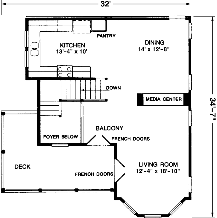 Upper/Second Floor Plan: 58-263