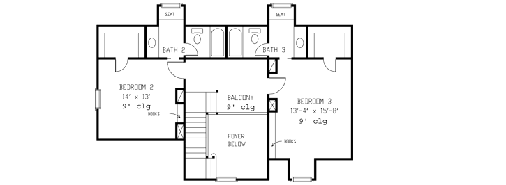 Upper/Second Floor Plan: 58-264
