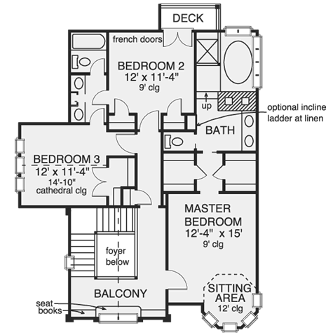 Upper/Second Floor Plan:58-266