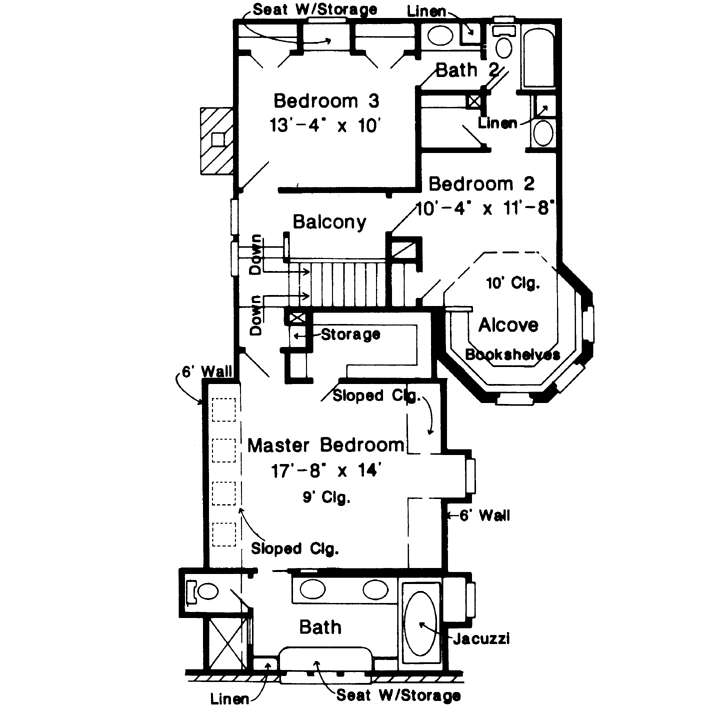 Upper/Second Floor Plan: 58-269