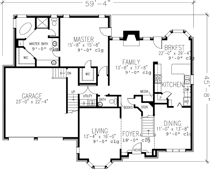 Main Floor Plan: 58-273