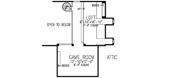 Upper/Second Floor Plan:58-279