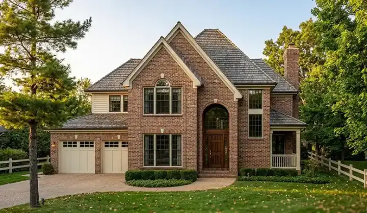 European house plans 58-284 - front exterior, 2,532 sq ft, 4 bed, 2 bath house plans | Monster House Plans