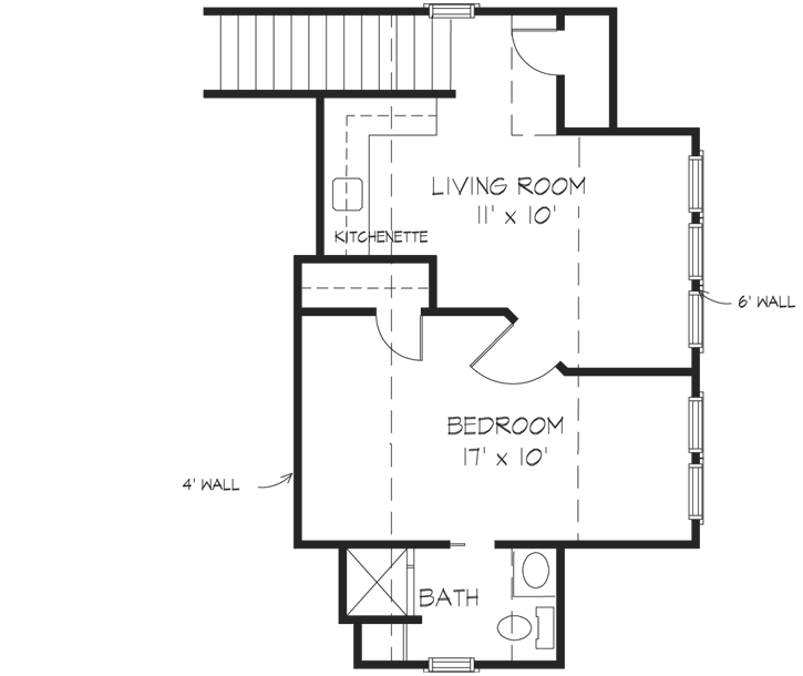 Upper/Second Floor Plan: 58-286