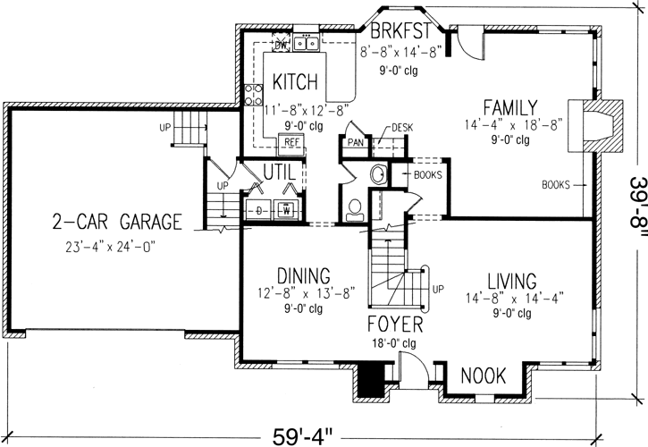 Main Floor Plan: 58-287