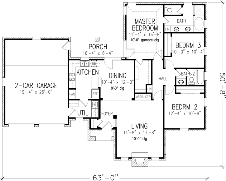 Main Floor Plan: 58-288