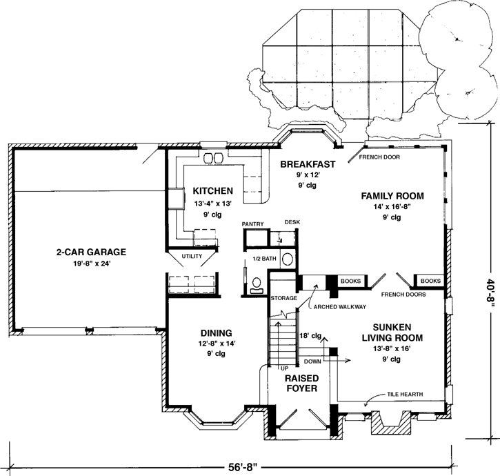 Main Floor Plan: 58-291